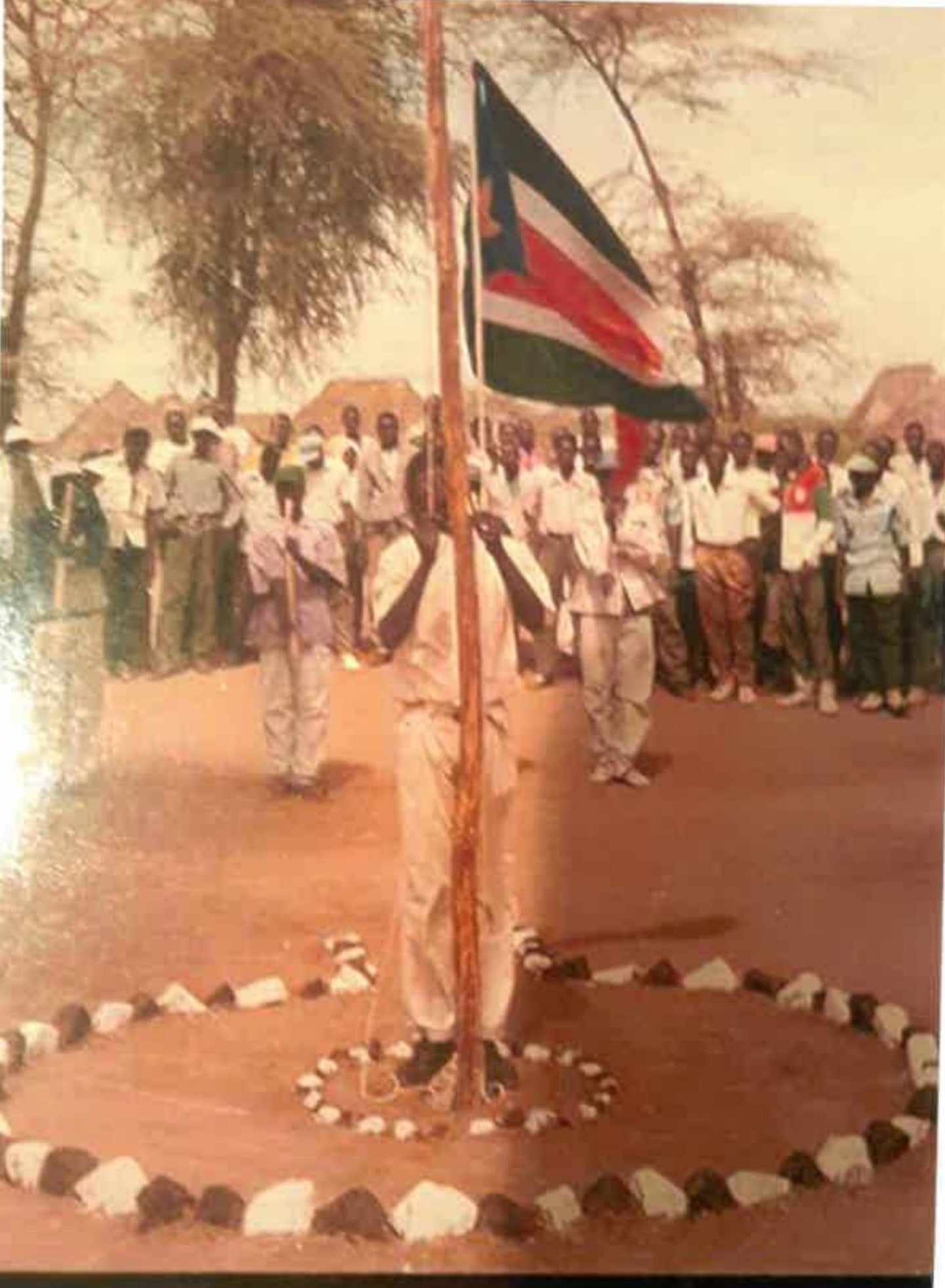 Santino Akot - South Sudan Flag